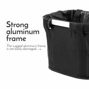 Bike Basket Folding Cat Dog Carrier Bicycle Handlebar Bag Quick Release Detachable Storage Basket V324-BKBASKET-BK