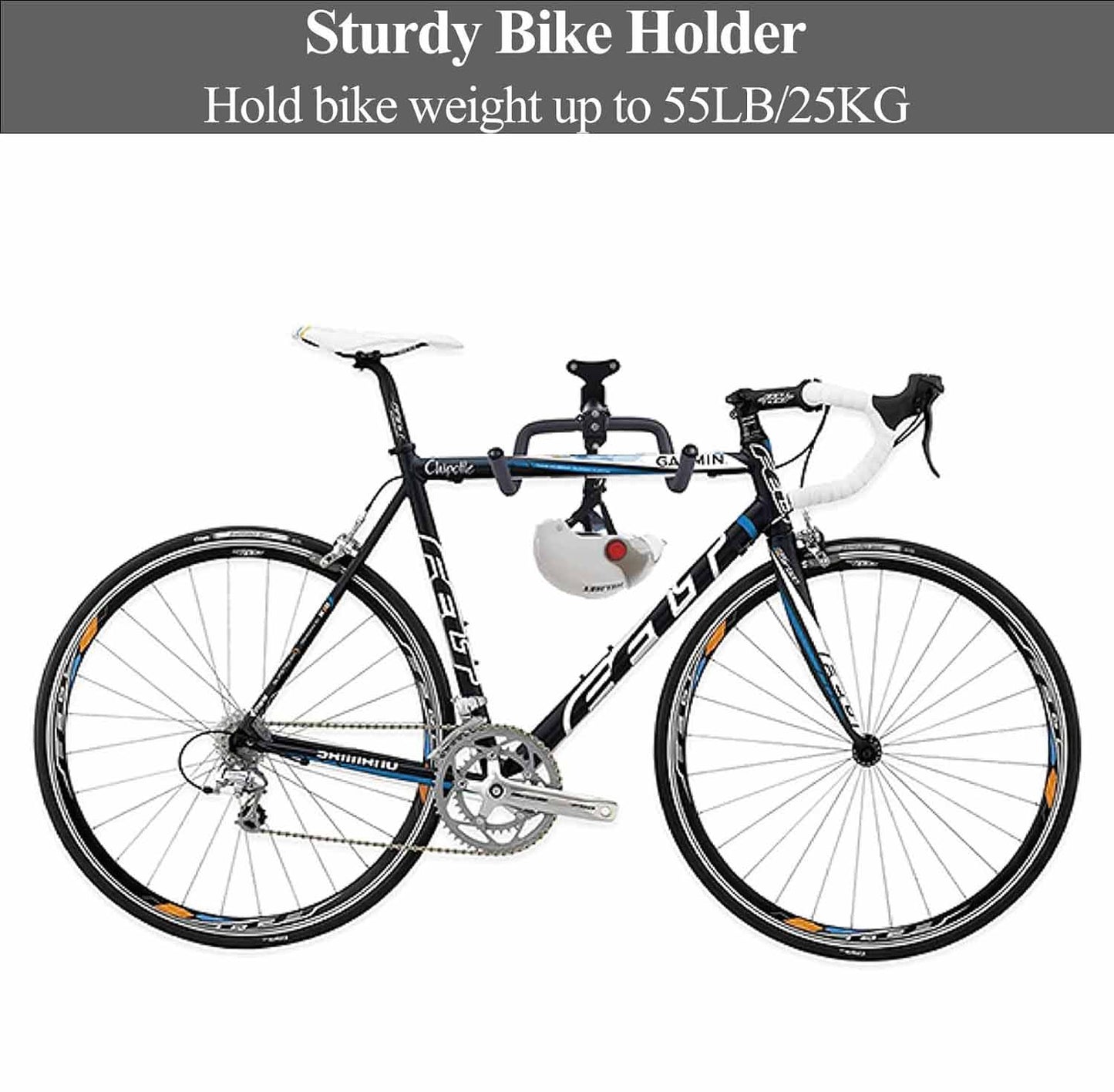 Black Storage Bicycle Wall Mount Wall Hook Bike Wall Rack Space Saving Bike Storage Bracket V324-BKWALLHOOK