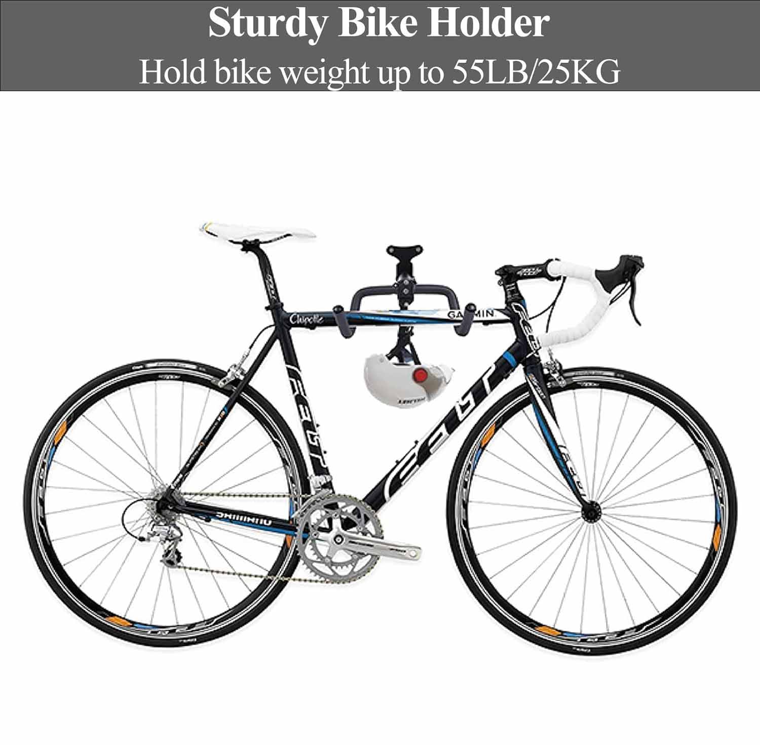 Black Storage Bicycle Wall Mount Wall Hook Bike Wall Rack Space Saving Bike Storage Bracket V324-BKWALLHOOK