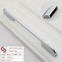Zinc Kitchen Cabinet Handles Drawer Bar Handle Pull silver color hole to hole size 320mm V324-BL-2019-SILVER-320