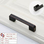 Zinc Kitchen Cabinet Handles Drawer Bar Handle Pull black+copper color hole to hole size 96mm V324-BL-2354-BC-96