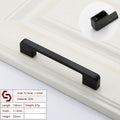 Zinc Kitchen Cabinet Handles Drawer Bar Handle Pull black color hole to hole size 128mm V324-BL-2354-BK-128