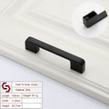 Zinc Kitchen Cabinet Handles Drawer Bar Handle Pull black color hole to hole size 96mm V324-BL-2354-BK-96