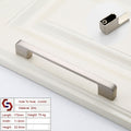 Zinc Kitchen Cabinet Handles Drawer Bar Handle Pull brushed silver color hole to hole size 160mm V324-BL-2354-BS-160