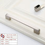 Zinc Kitchen Cabinet Handles Drawer Bar Handle Pull brushed silver color hole to hole size 160mm V324-BL-2354-BS-160