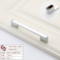 Zinc Kitchen Cabinet Handles Drawer Bar Handle Pull silver color hole to hole size 128mm V324-BL-2354-SI-128
