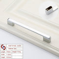 Zinc Kitchen Cabinet Handles Drawer Bar Handle Pull silver color hole to hole size 160mm V324-BL-2354-SI-160