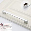 Zinc Kitchen Cabinet Handles Drawer Bar Handle Pull silver color hole to hole size 192mm V324-BL-2354-SI-192