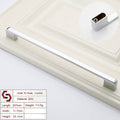 Zinc Kitchen Cabinet Handles Drawer Bar Handle Pull silver color hole to hole size 256mm V324-BL-2354-SI-256