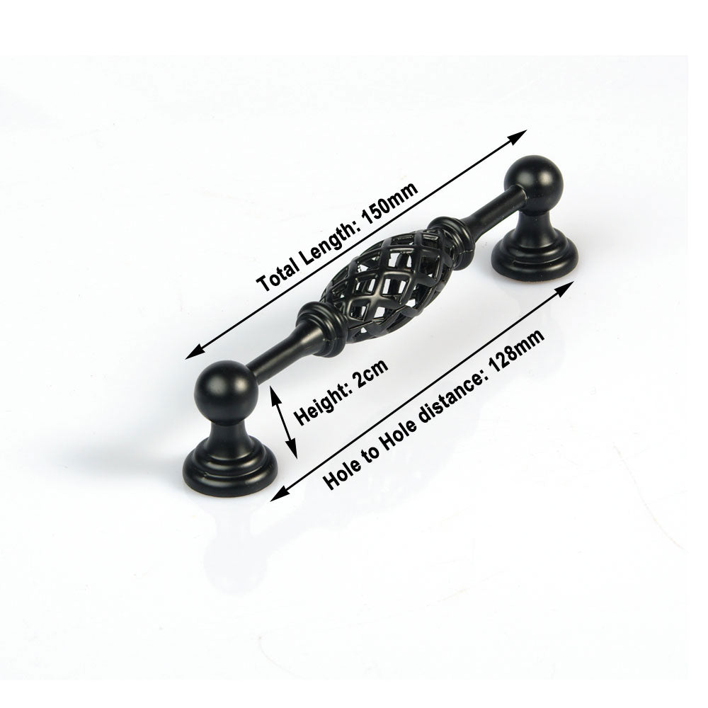 Antique Vintage Kitchen Cabinet Handles Drawer Handle Pull Pulls 128mm V324-BL-6161-128