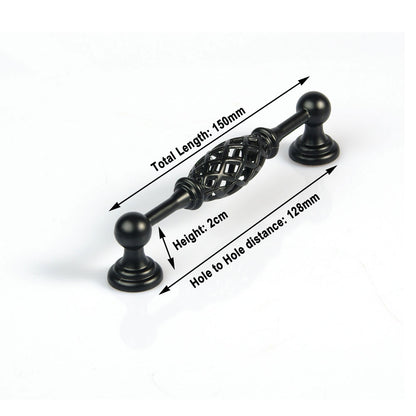 Antique Vintage Kitchen Cabinet Handles Drawer Handle Pull Pulls 128mm V324-BL-6161-128