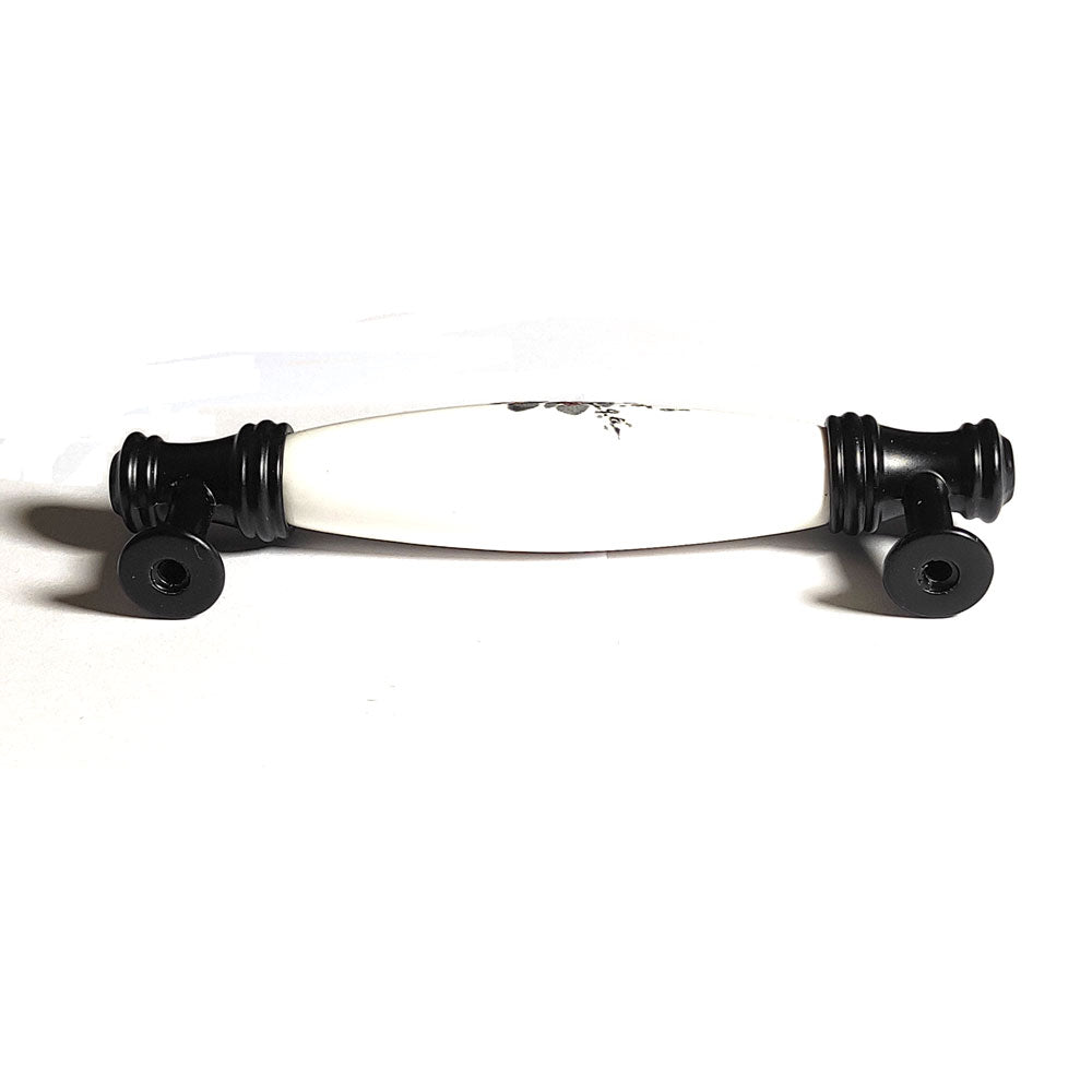 Ceramics Kitchen Cabinet Handles Bar Drawer Handle Pull black 128mm V324-BL-6174-BLACK-128MM
