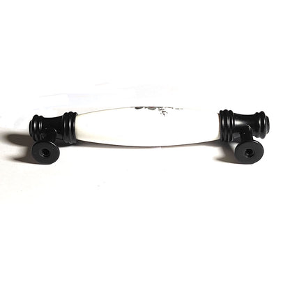 Ceramics Kitchen Cabinet Handles Bar Drawer Handle Pull black 128mm V324-BL-6174-BLACK-128MM