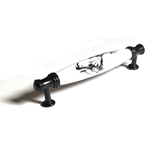 Ceramics Kitchen Cabinet Handles Bar Drawer Handle Pull black 96mm V324-BL-6174-BLACK-96MM
