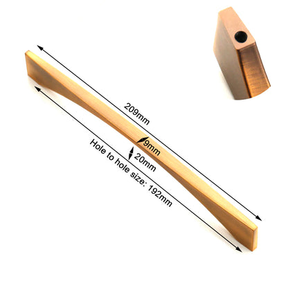 Door Kitchen Cabinet Handles Drawer Bar Handle Pull 192MM V324-BL-6282-192