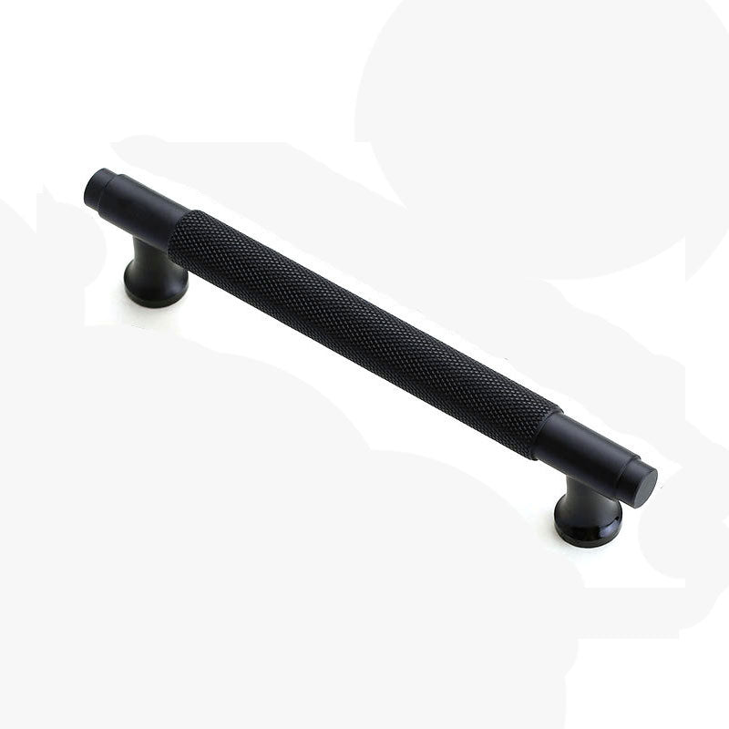 Black Furniture Door Kitchen Cabinet Handle Handles Pull Pulls Cupboard 128mm V324-BL-6825-BK-128