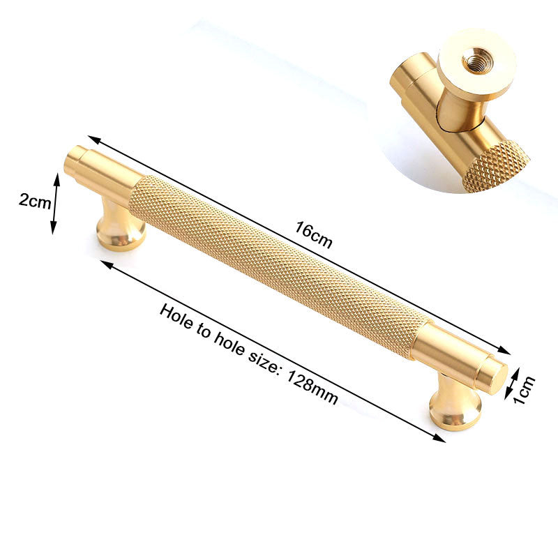Gold Furniture Door Kitchen Cabinet Handle Handles Pull Pulls Cupboard 128mm V324-BL-6825-GD-128