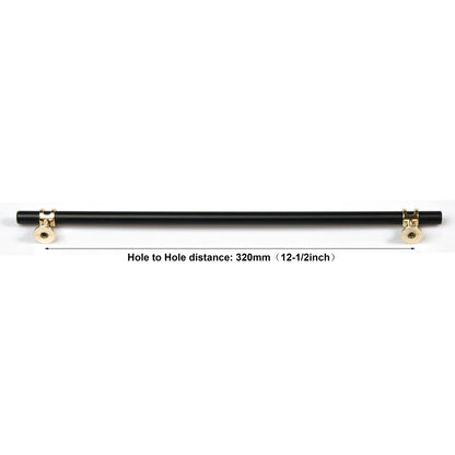 Luxury Design Kitchen Cabinet Handles Drawer Bar Handle Pull Black 320mm V324-BL-7646-BK-320