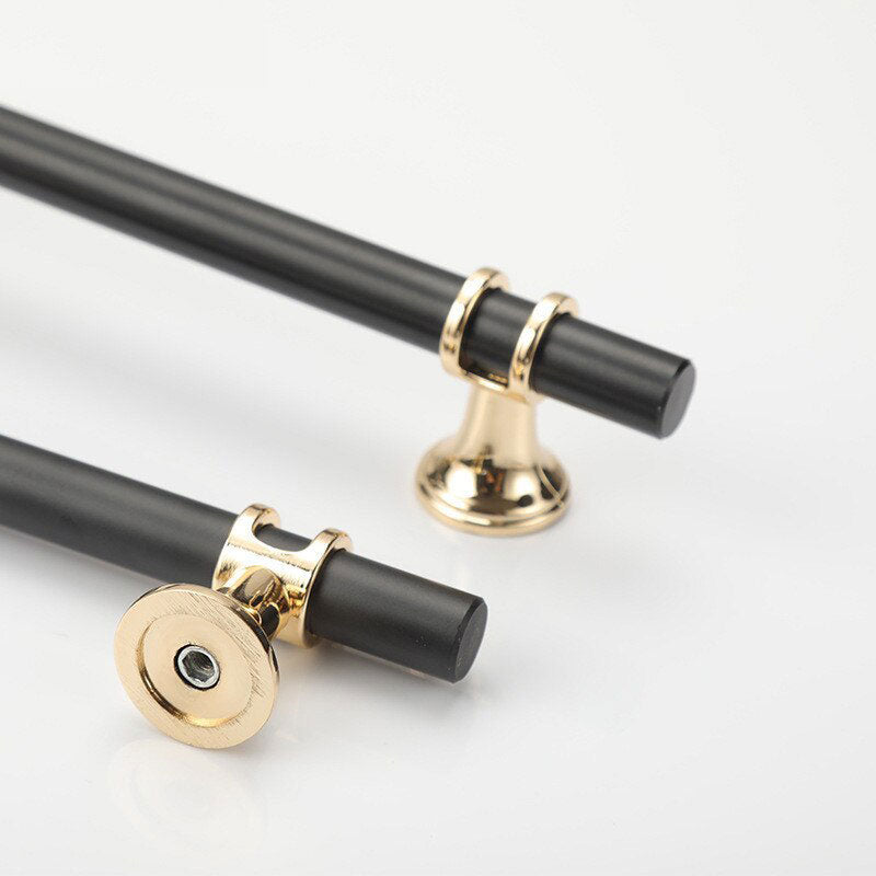 Luxury Design Kitchen Cabinet Handles Drawer Bar Handle Pull Black 96mm V324-BL-7646-BK-96