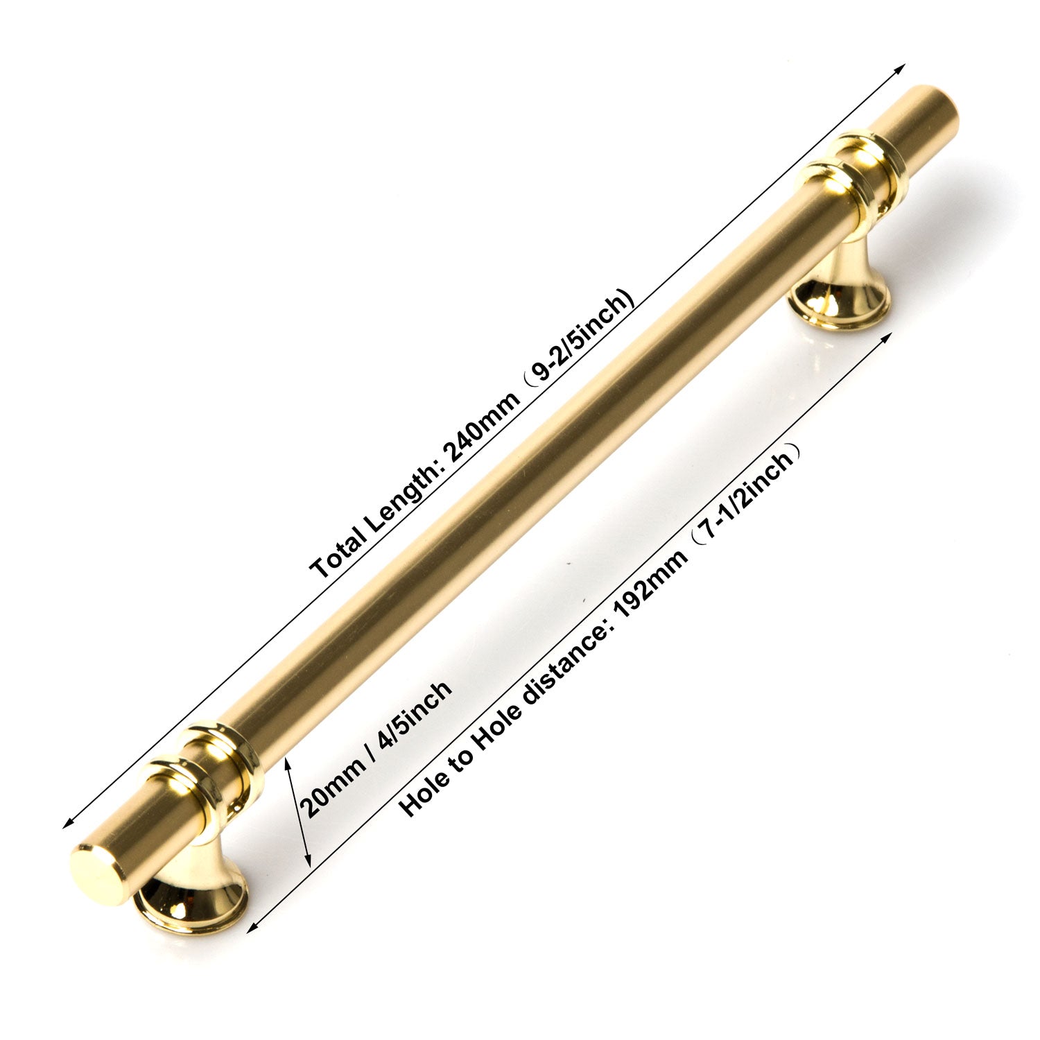 Luxury Design Kitchen Cabinet Handles Drawer Bar Handle Pull Gold 190MM V324-BL-7646-GD-192