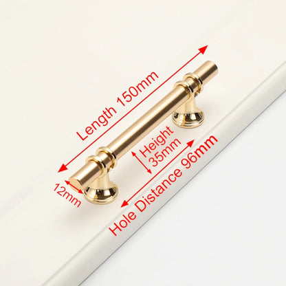 Luxury Design Kitchen Cabinet Handles Drawer Bar Handle Pull Gold 96MM V324-BL-7646-GD-96