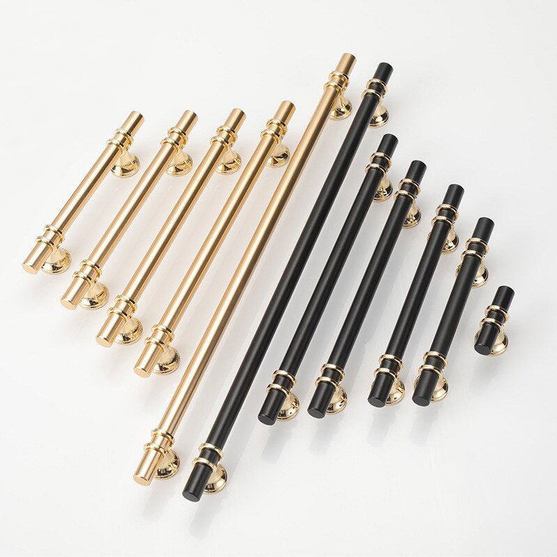 Luxury Design Kitchen Cabinet Handles Drawer Bar Handle Pull Gold T Bar V324-BL-7646-GD-T