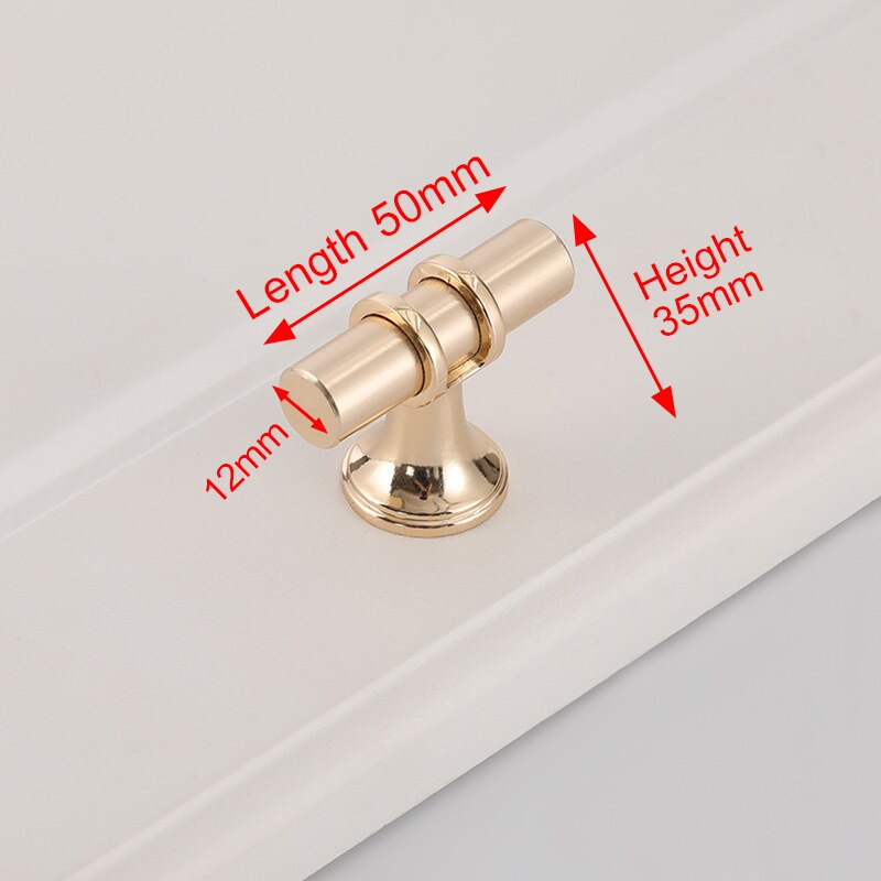 Luxury Design Kitchen Cabinet Handles Drawer Bar Handle Pull Gold T Bar V324-BL-7646-GD-T