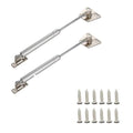 2 Pcs 100N Cabinet Door Hydraulic Hinge Metal Head Lift Support Soft Close & Buffer Telescopic V324-BL-CABIHYDR30N