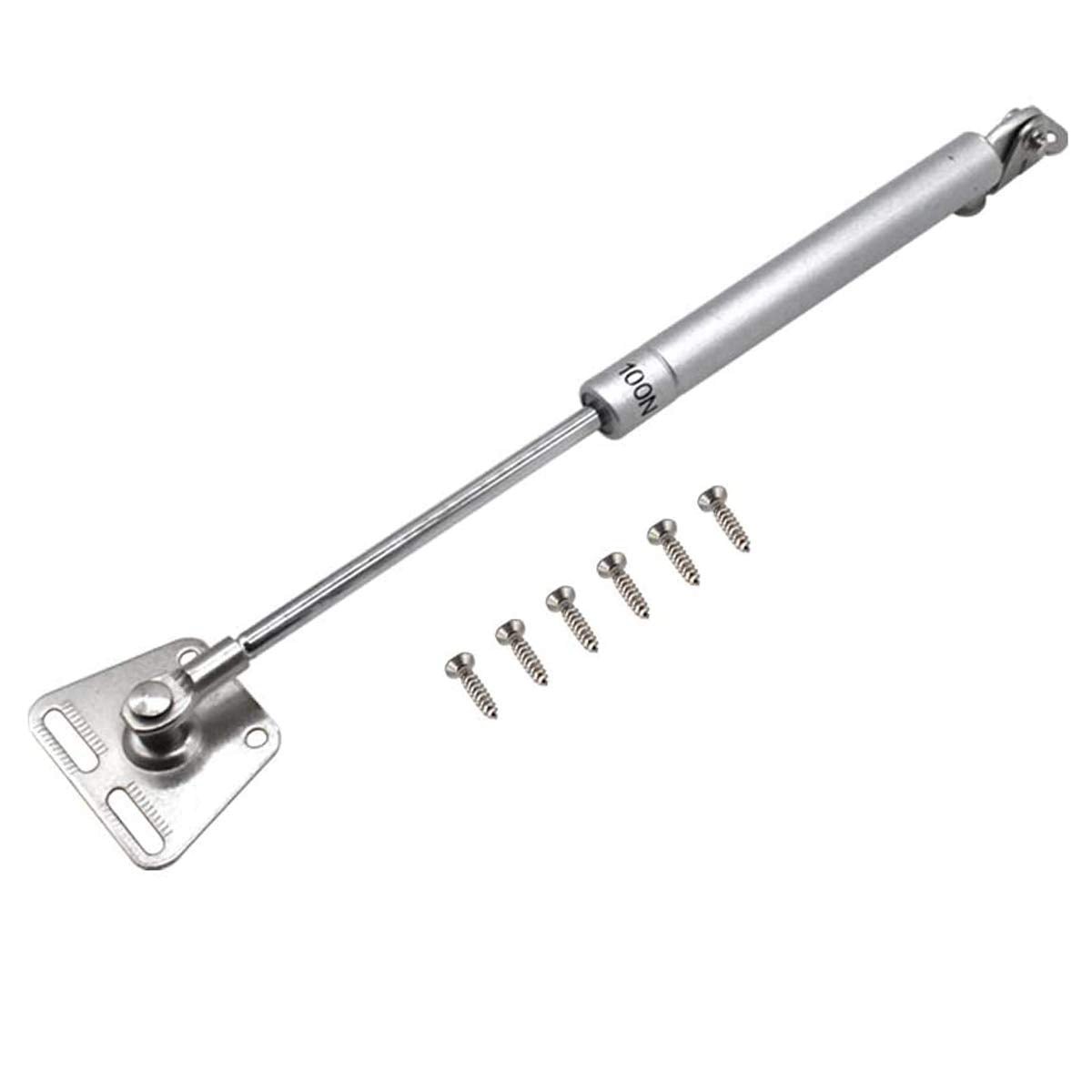 2 Pcs 100N Cabinet Door Hydraulic Hinge Metal Head Lift Support Soft Close & Buffer Telescopic V324-BL-CABIHYDR30N