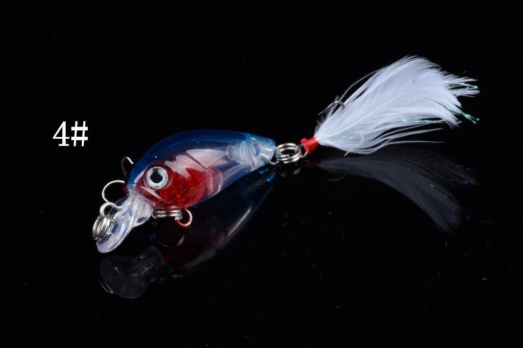 5x 4.5cm Popper Crank Bait Fishing Lure Lures Surface Tackle Saltwater V324-C0038