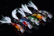 5x 4.5cm Popper Crank Bait Fishing Lure Lures Surface Tackle Saltwater V324-C0038