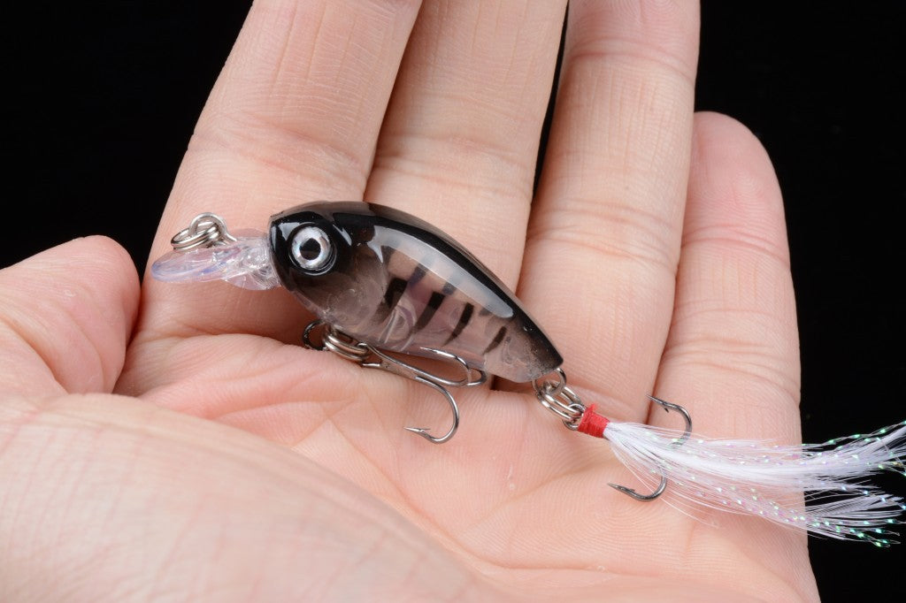 5x 4.5cm Popper Crank Bait Fishing Lure Lures Surface Tackle Saltwater V324-C0038