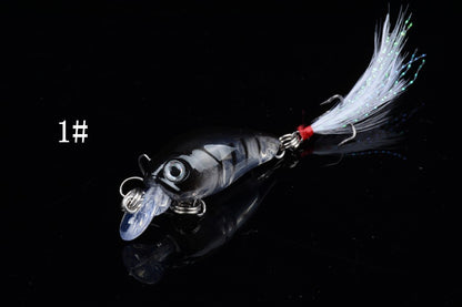 5x 4.5cm Popper Crank Bait Fishing Lure Lures Surface Tackle Saltwater V324-C0038