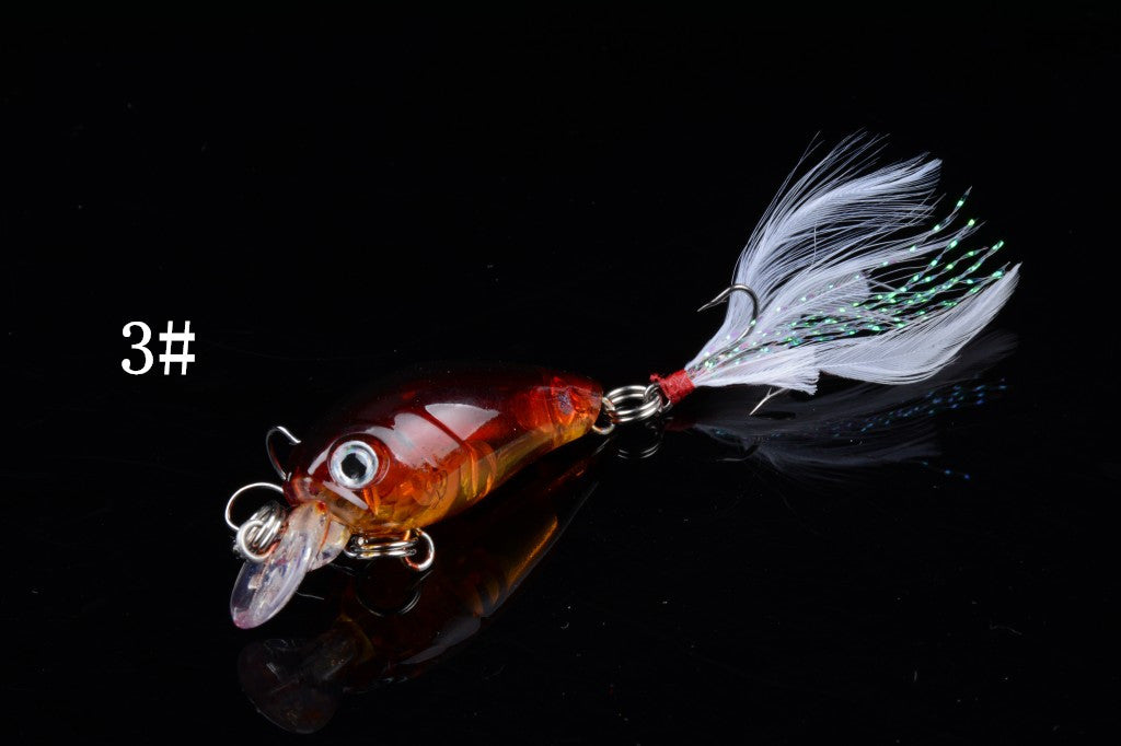 5x 4.5cm Popper Crank Bait Fishing Lure Lures Surface Tackle Saltwater V324-C0038
