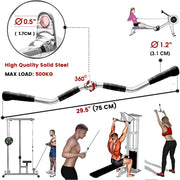 75cm Tricep Press Pulldown Bar Cable Machine Revolving LAT Pull down Bar Rotating Curl Bar V324-CABCROSS-CBAR75CM