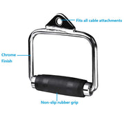 LAT D Bar D Pull Down Handle Row Handle Cable Machine Attachment V324-CABCROSS-DHANLDE