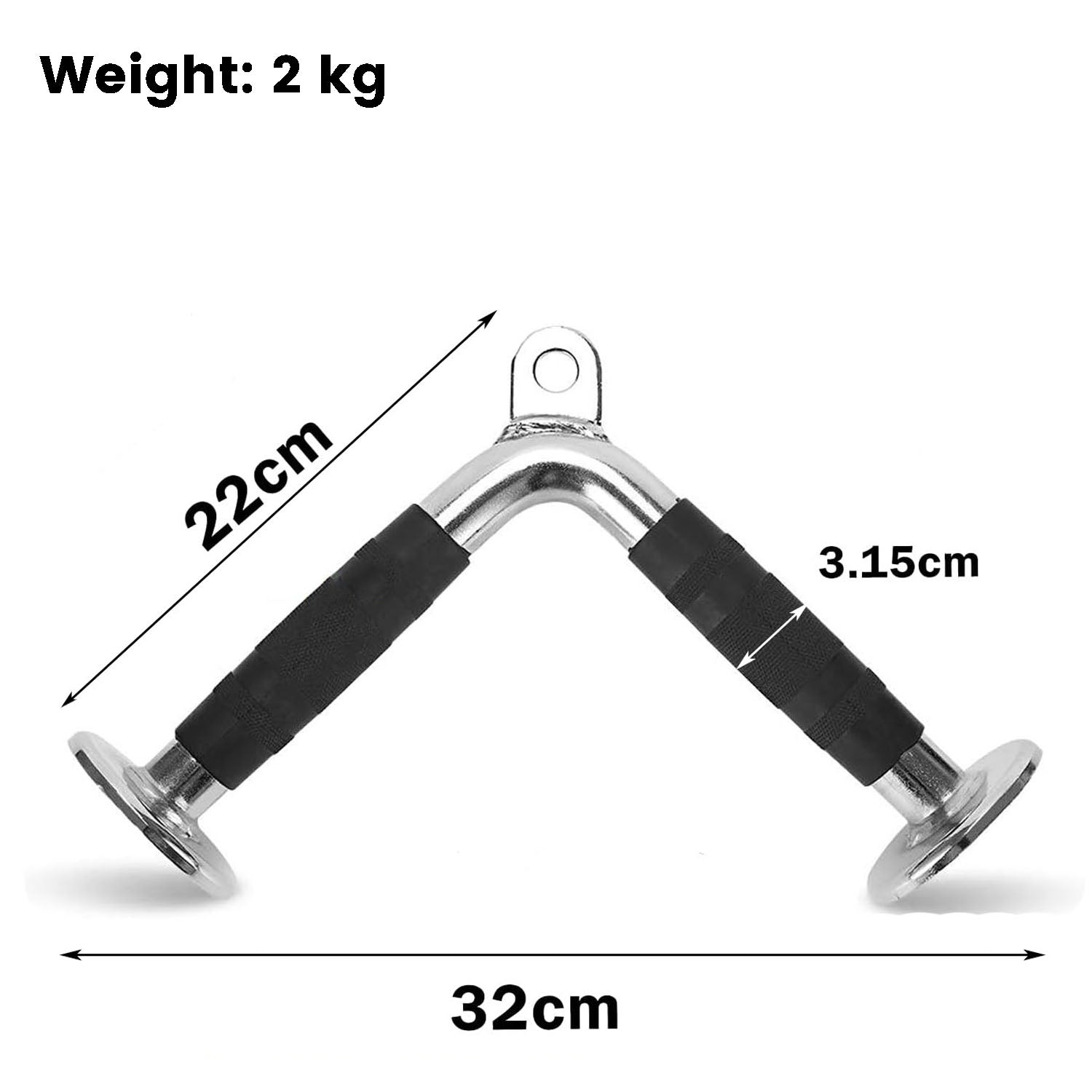 LAT V Bar V Pull Down Handle Row Handle Cable Machine Attachment V324-CABCROSS-V