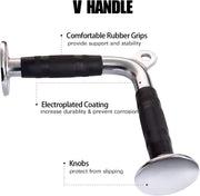 LAT V Bar V Pull Down Handle Row Handle Cable Machine Attachment V324-CABCROSS-V