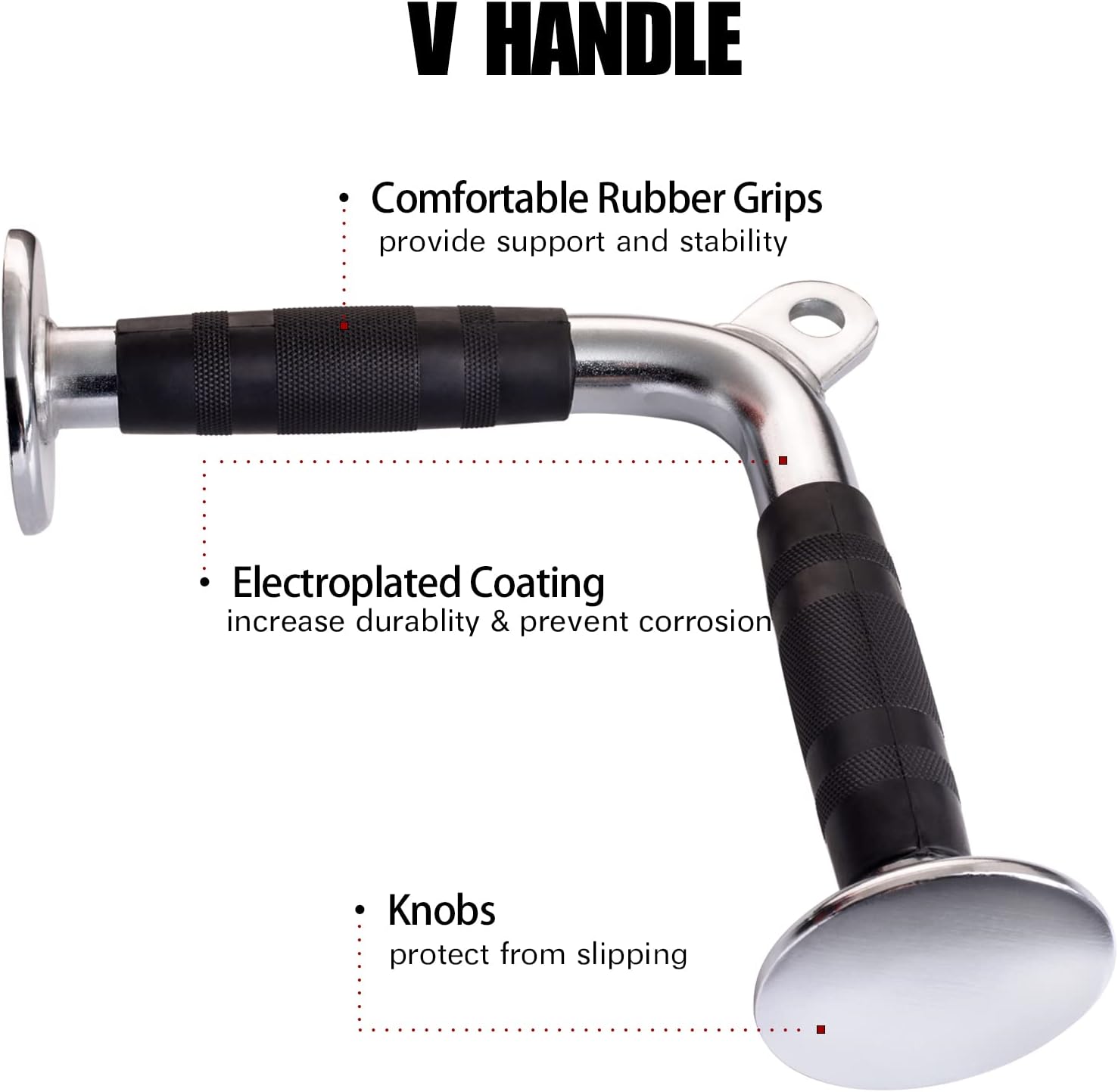 LAT V Bar V Pull Down Handle Row Handle Cable Machine Attachment V324-CABCROSS-V