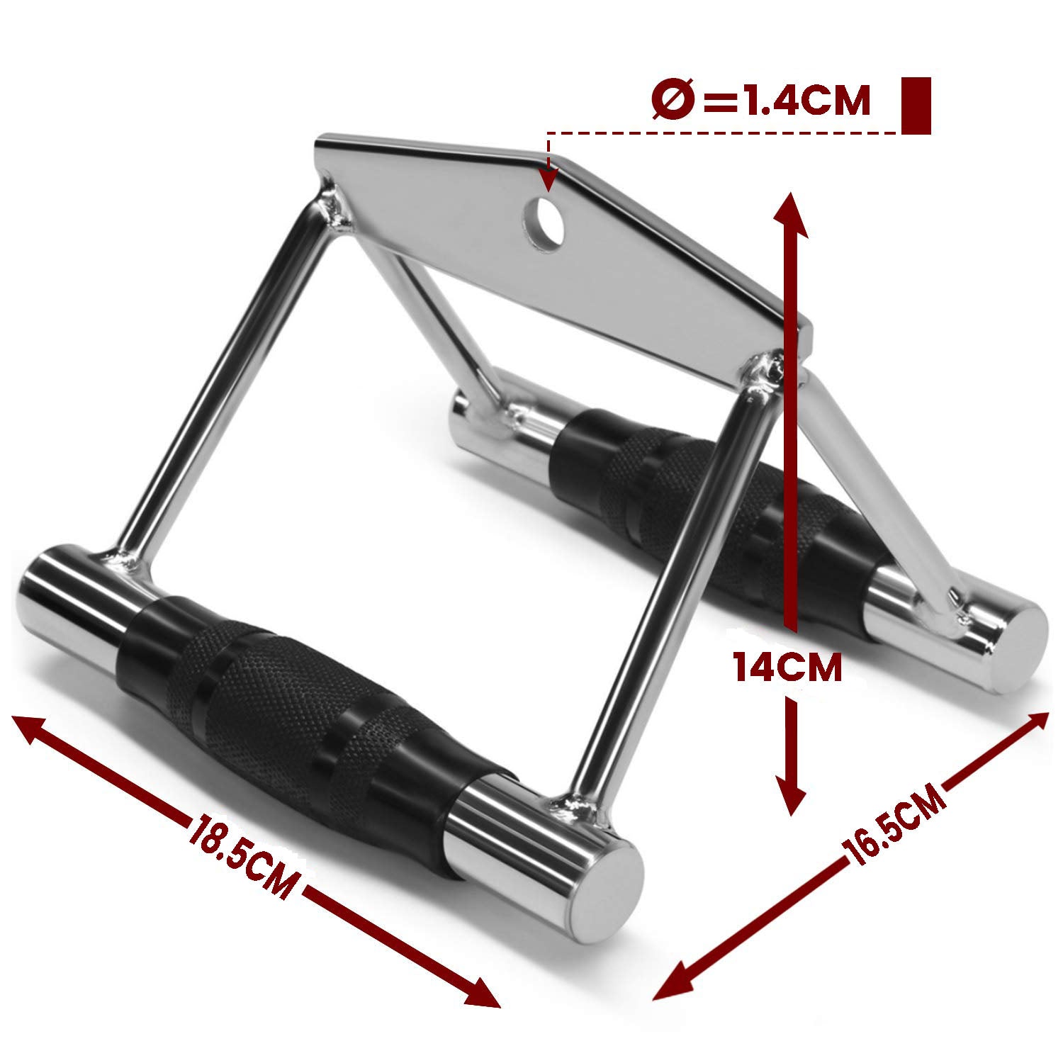 LAT V Bar V Handle Double D Row Handle Cable Machine Attachment V324-CABCROSS-VHANDLE