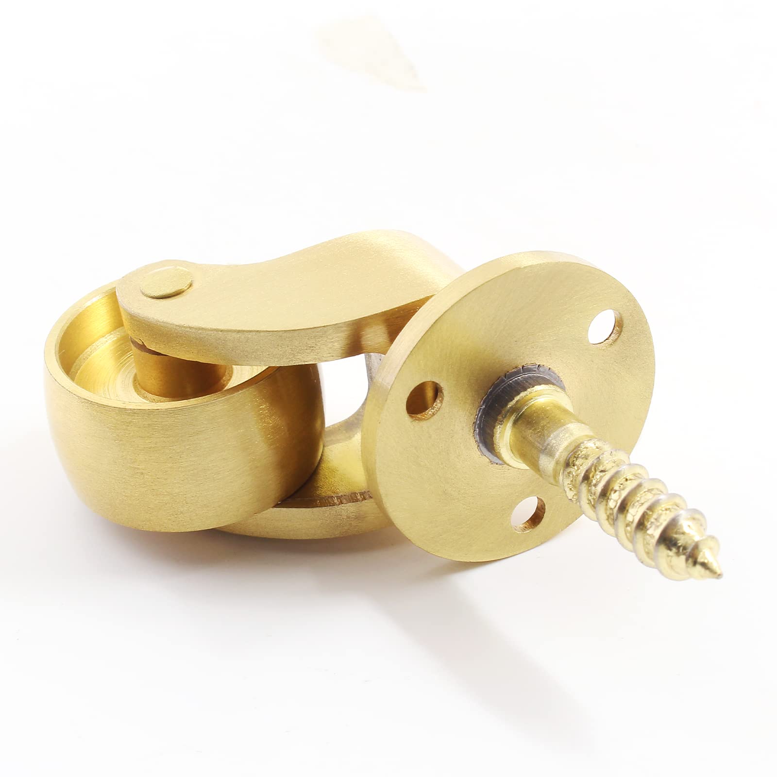 25mm Castor Brass Caster Wheel Swivel Vintage Chairs Cabinet Bed Furniture Wheels Brass V324-CASTER-22MM