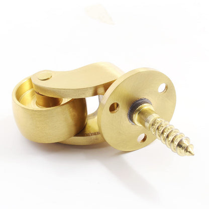 25mm Castor Brass Caster Wheel Swivel Vintage Chairs Cabinet Bed Furniture Wheels Brass V324-CASTER-22MM