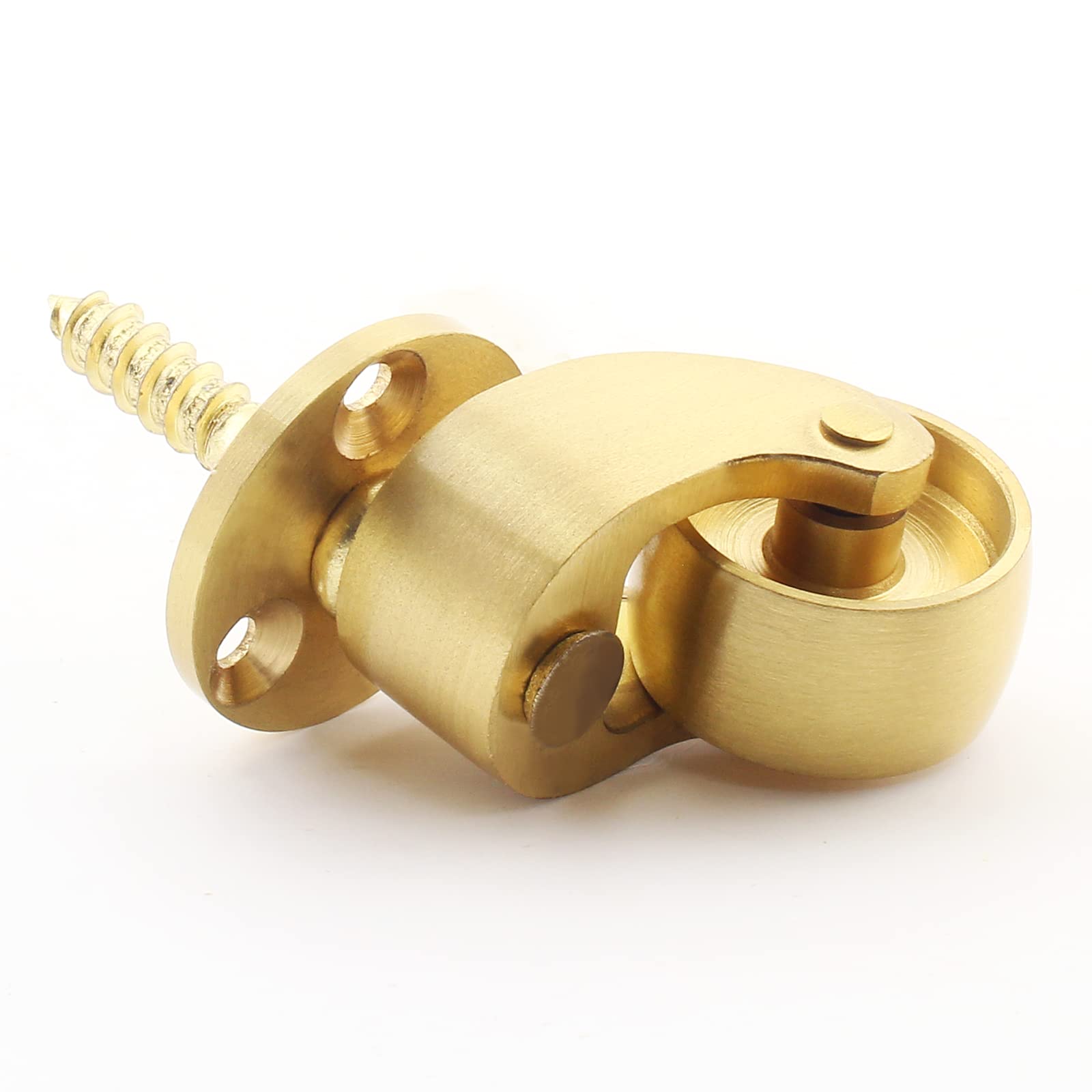 25mm Castor Brass Caster Wheel Swivel Vintage Chairs Cabinet Bed Furniture Wheels Brass V324-CASTER-22MM