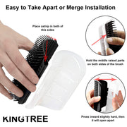 Cat Self Groomer Catnip Dog Cat Toy Corner Groomer Wall Corner Scratcher Comb Grooming Massage Brush Black V324-CATWALLSCRA-BLACK