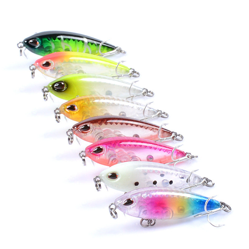 8x Pencil minnow 4.8cm Fishing Lure Lures Surface Tackle Fresh Saltwater V324-CH39