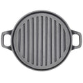 30cm Round Cast Iron Griddle Plate, BBQ Pan Cooking Griddle Grill for StoveF, Oven V324-CIPLATE