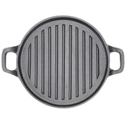 30cm Round Cast Iron Griddle Plate, BBQ Pan Cooking Griddle Grill for StoveF, Oven V324-CIPLATE