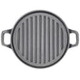 30cm Round Cast Iron Griddle Plate, BBQ Pan Cooking Griddle Grill for StoveF, Oven V324-CIPLATE