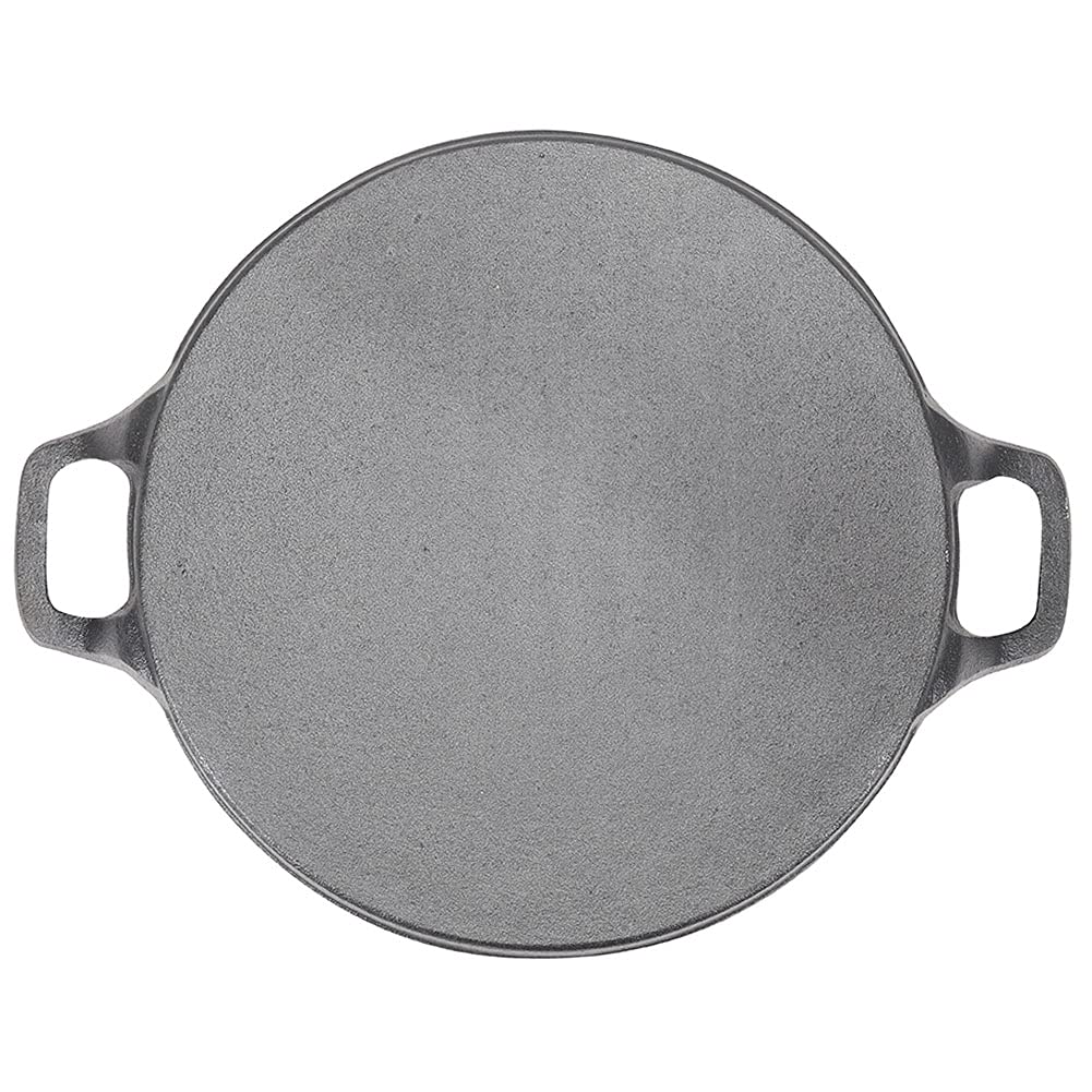 30cm Round Cast Iron Griddle Plate, BBQ Pan Cooking Griddle Grill for StoveF, Oven V324-CIPLATE