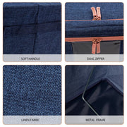 100L Cloth Storage Box Closet Organizer Storage Bags Clothes Storage Bags Wardrobe Organizer Idea Grey Blue V324-CLOTHSTOR-BLUE-100L